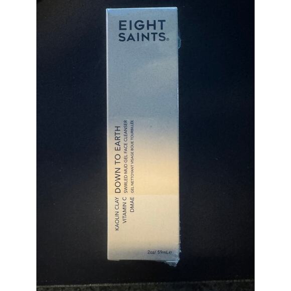 New Eight Saints Down to Earth Swirled Mud Gel Face Cleanser Kaolin Clay 2 oz! - Picture 1 of 3